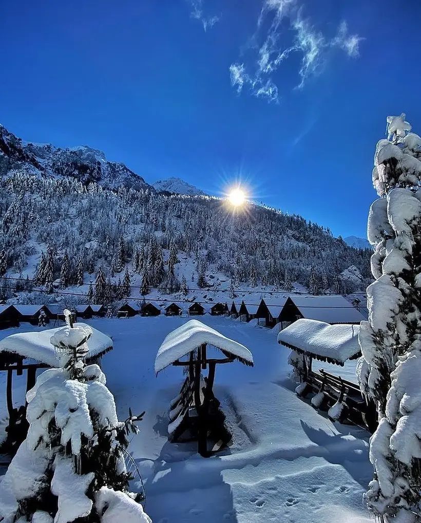 The Frozen Albanian Alps
